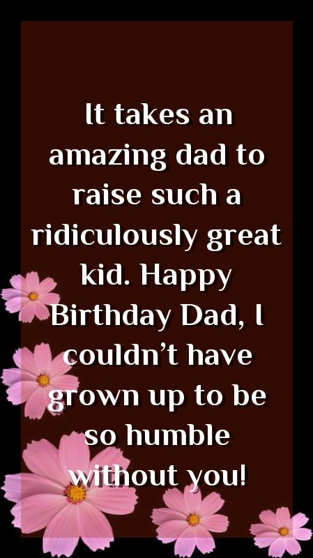 happy birthday daddy quotes from baby boy